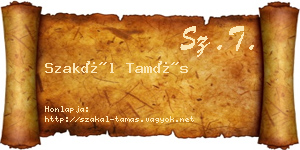 Szakál Tamás névjegykártya